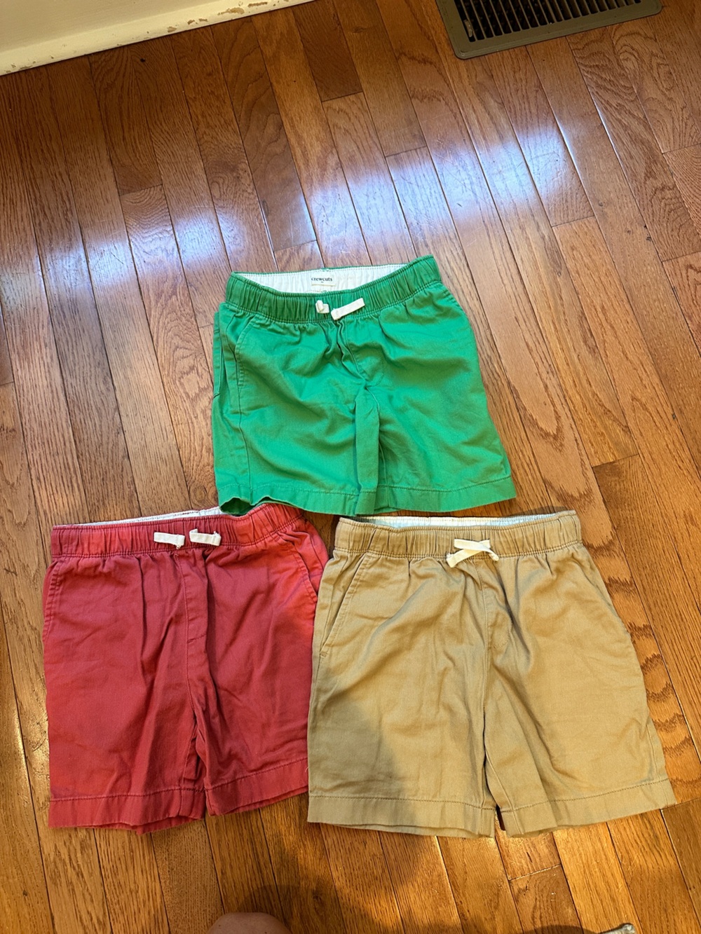 3 pairs Jcrew Boys' soft twill drawstring dock short